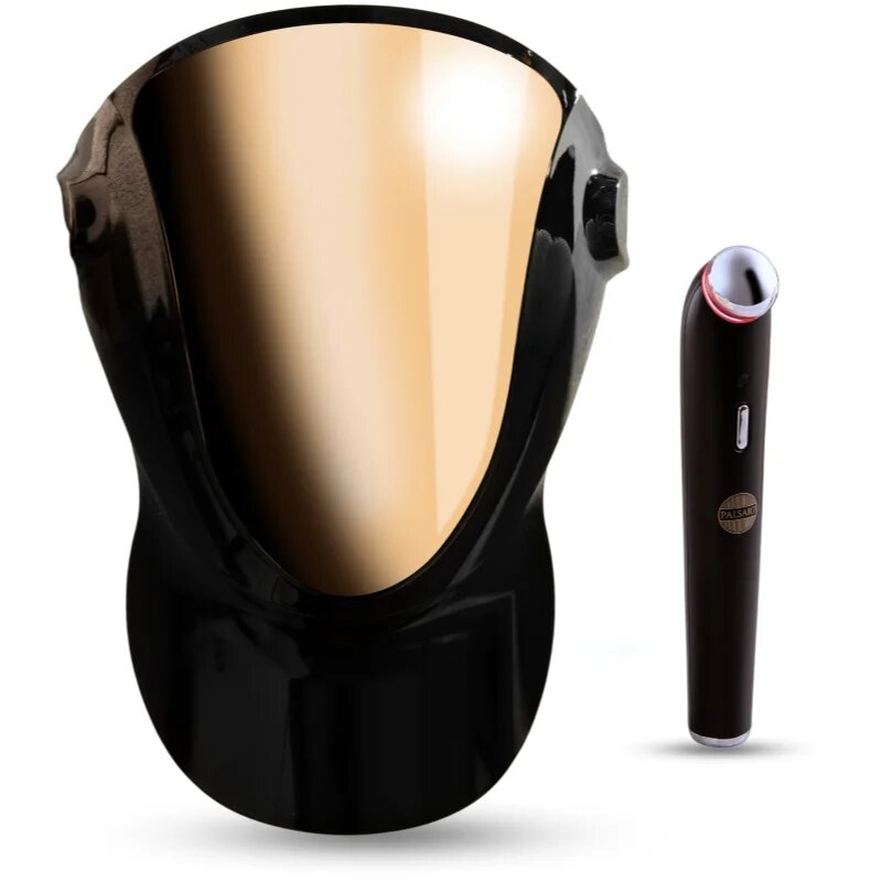 PALSAR7 Exclusive Set Professional LED Mask & Galvanic Iron комплект на изгодна цена Black/Gold