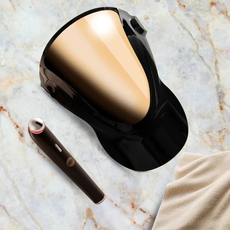 PALSAR7 Exclusive Set Professional LED Mask & Galvanic Iron комплект на изгодна цена Black/Gold