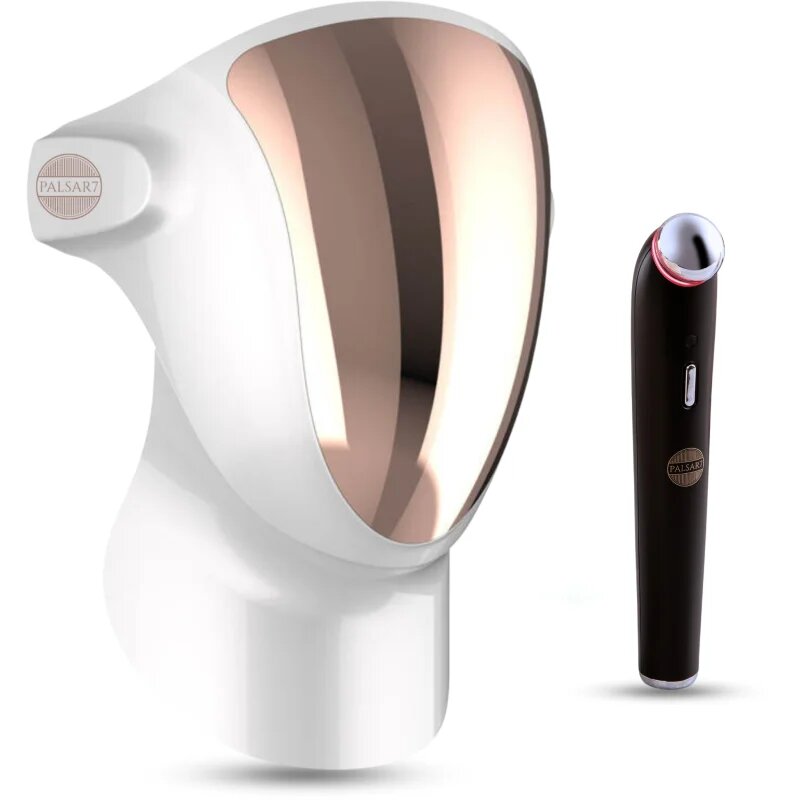 PALSAR7 Exclusive Set Professional LED Mask & Galvanic Iron комплект на изгодна цена White/Gold