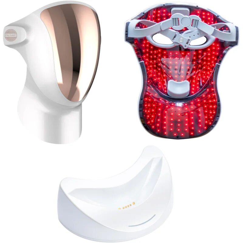 PALSAR7 Exclusive Set Professional LED Mask & Galvanic Iron комплект на изгодна цена White/Gold