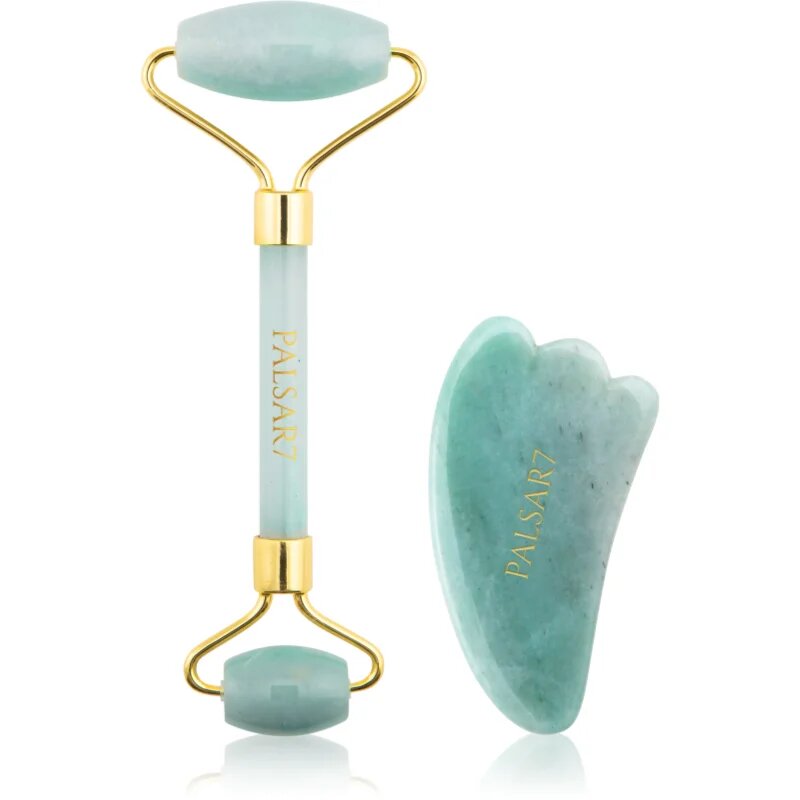PALSAR7 Massage Roller and Guasha Jade масажно валяче за лице и масажно приспособление