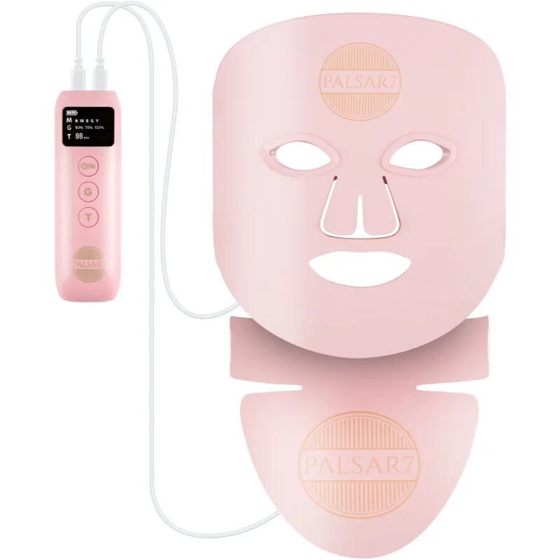 PALSAR7 Photon LED mask Pink Cloud третираща LED маска за лице и деколте 1 бр.