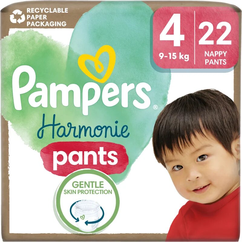 Pampers Harmonie Pants Size 4 пелени-гащички 9-15 kg 22 бр.