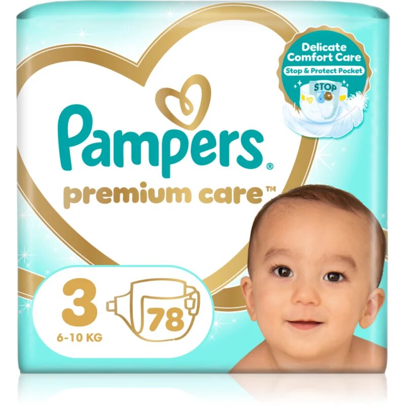 Pampers Premium Care Size 3 еднократни пелени 6-10 kg 78 бр.