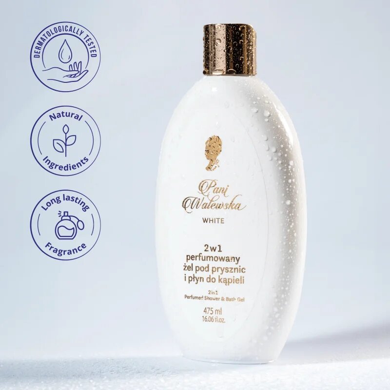 Pani Walewska White 2 in 1 душ-гел и пяна за вана 2 в 1 475 мл.