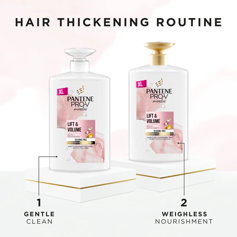 Pantene Pro-V Miracles Lift'N'Volume шампоан за обем на фина коса с биотин 1000 мл.