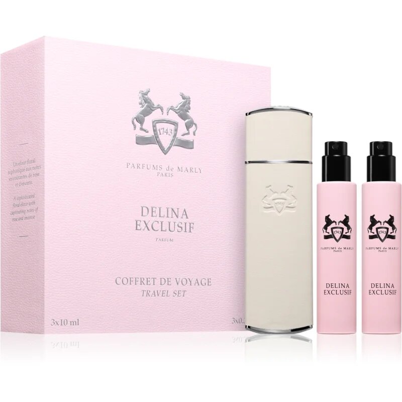 Parfums De Marly Delina Exclusif Travel Set комплект за пътуване с калъфка за жени