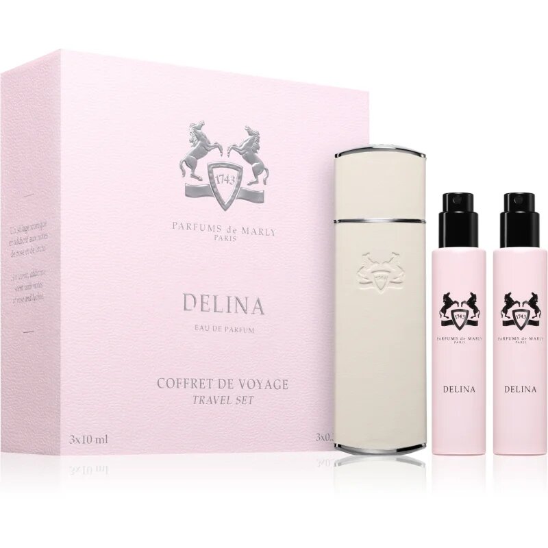 Parfums De Marly Delina Travel Set комплект за пътуване с калъфка за жени
