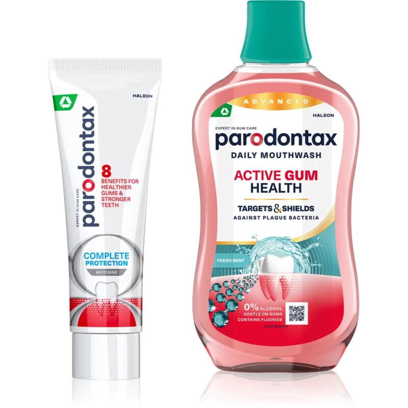Parodontax Complete Protection & Active Gum Health Whitening комплект за зъби