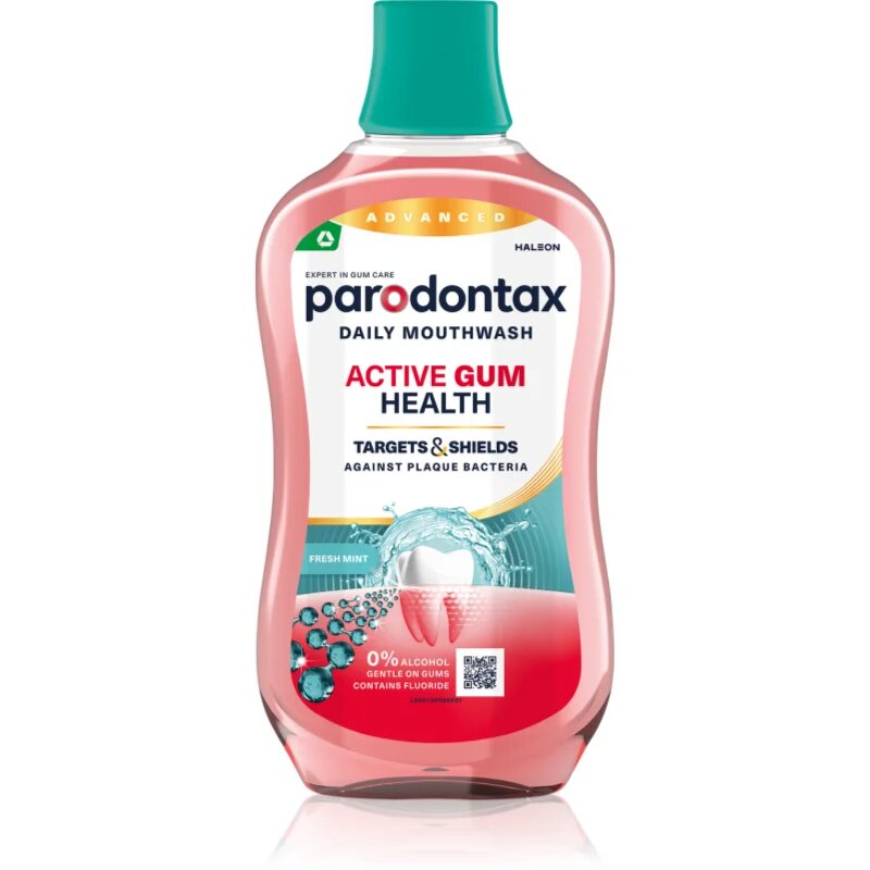 Parodontax Daily Gum Care Fresh Mint вода за уста за цялостна защита на зъбите Fresh Mint 500 мл.