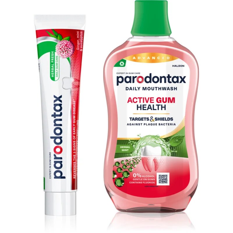 Parodontax Herbal Fresh & Active Gum Health комплект за зъби