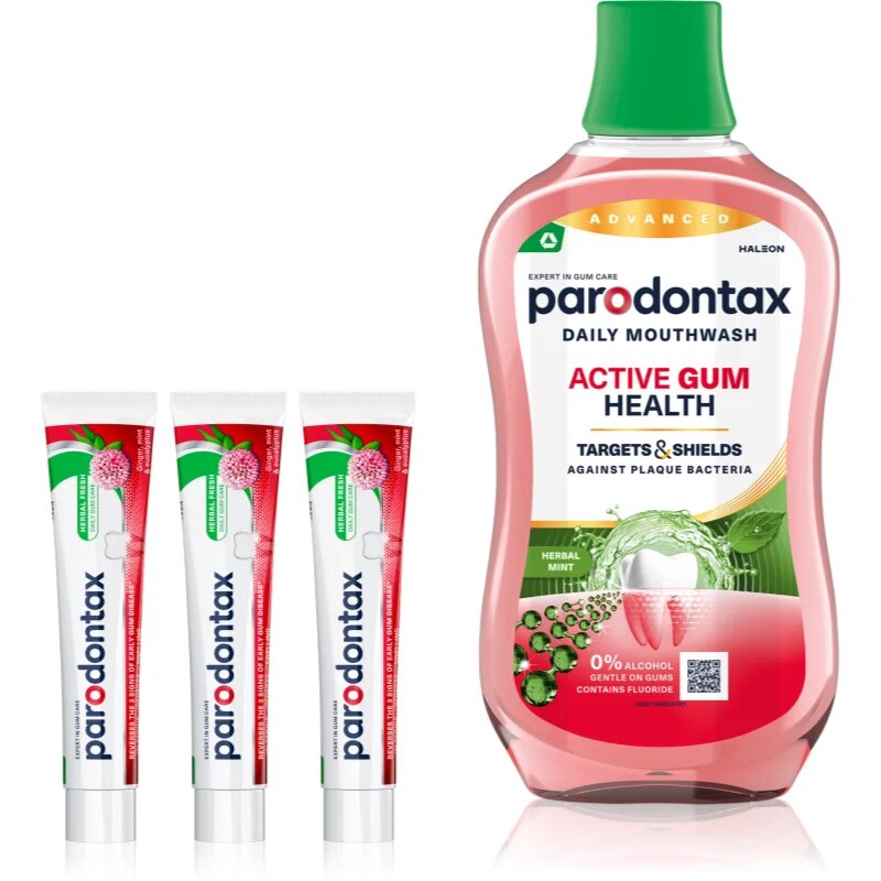Parodontax Herbal Fresh & Active Gum Health комплект за зъби