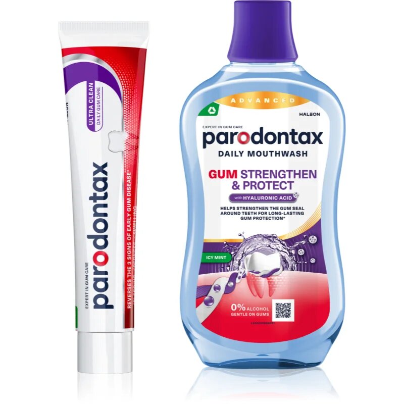 Parodontax Ultra Clean & Gum Strengthen & Protect комплект за зъби