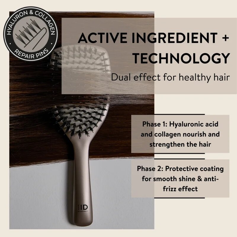 Parsa Beauty ID Anti-Frizz плоска четка против цъфтене 1 бр.