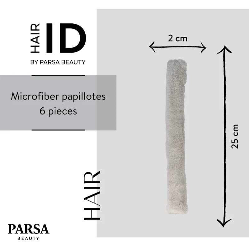 Parsa Beauty ID Microfibre Bendy Rollers комплект за къдрене на косата 6 бр.
