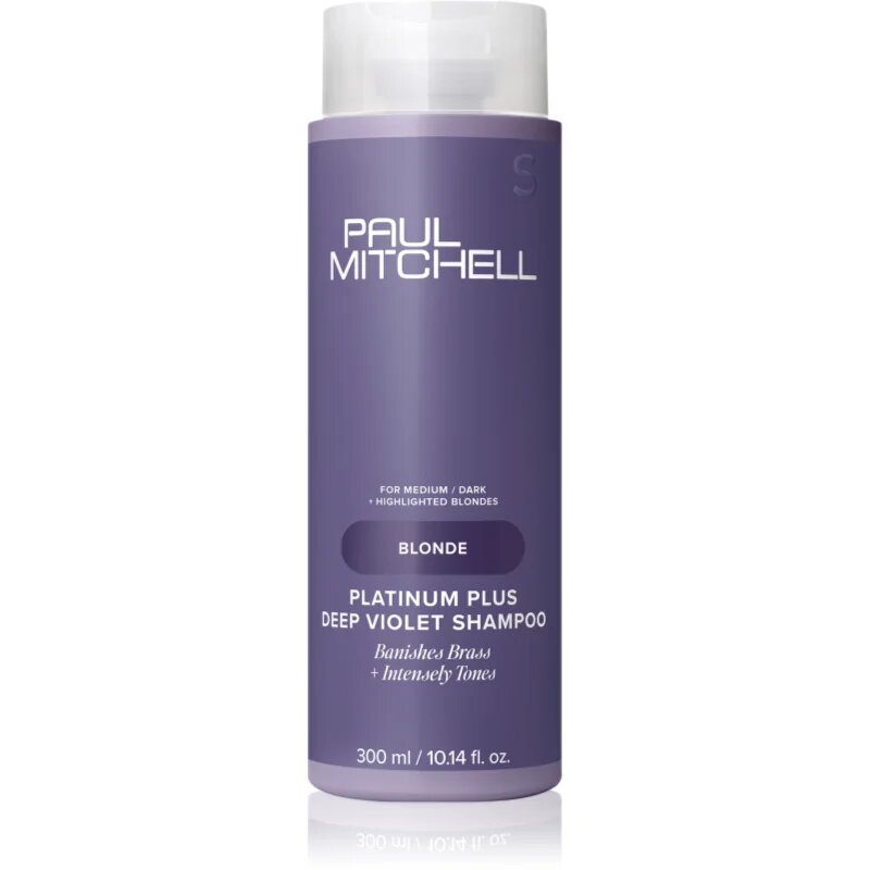 Paul Mitchell Blonde Platinum Plus Deep Violet Shampoo лилав шампоан неутрализиращ жълтеникавите оттенъци 300 мл.