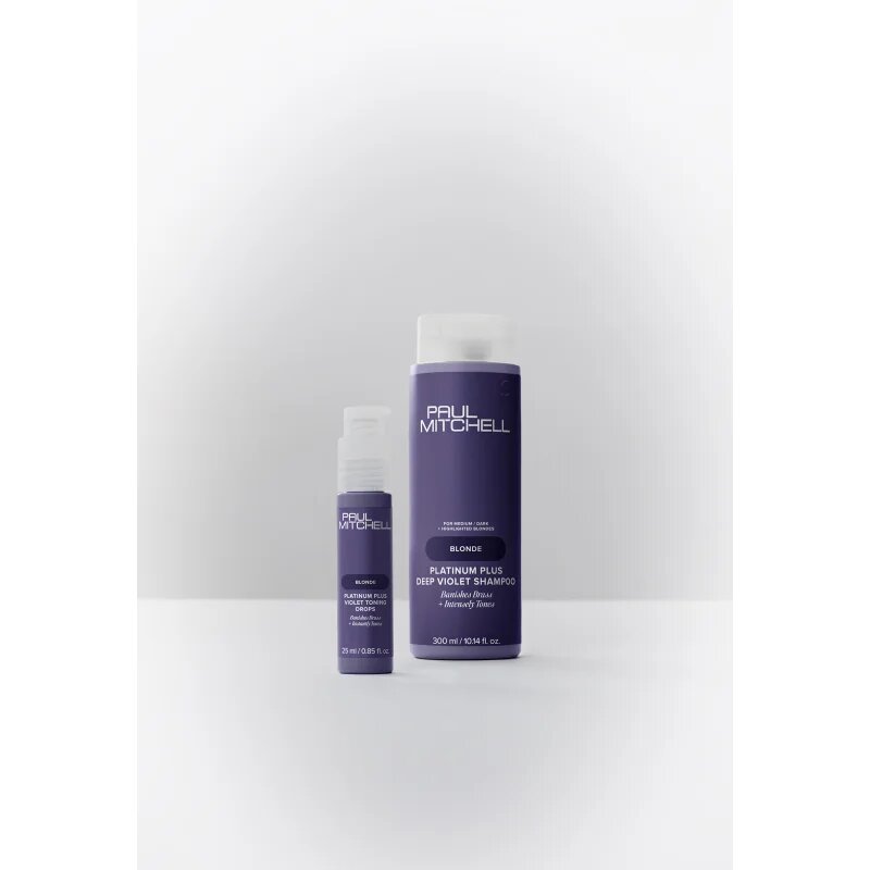 Paul Mitchell Blonde Platinum Plus Deep Violet Shampoo лилав шампоан неутрализиращ жълтеникавите оттенъци 300 мл.