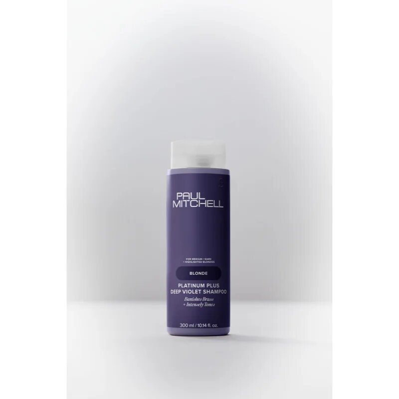 Paul Mitchell Blonde Platinum Plus Deep Violet Shampoo лилав шампоан неутрализиращ жълтеникавите оттенъци 300 мл.