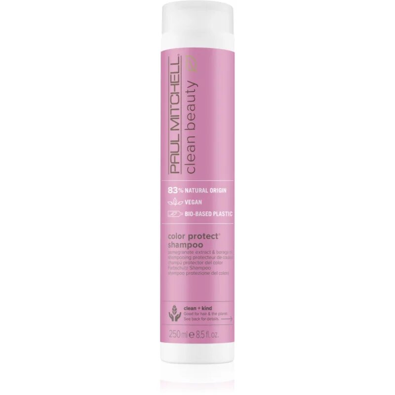 Paul Mitchell Clean Beauty Color Protect Shampoo лилав шампоан за изрусена коса коса с кичури със студени руси нюанси 250 мл.