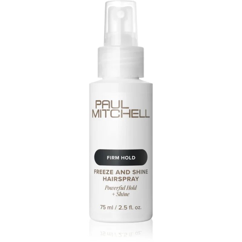 Paul Mitchell Firm Hold Freeze and Shine Hairspray лак за коса за груба коса 75 мл.