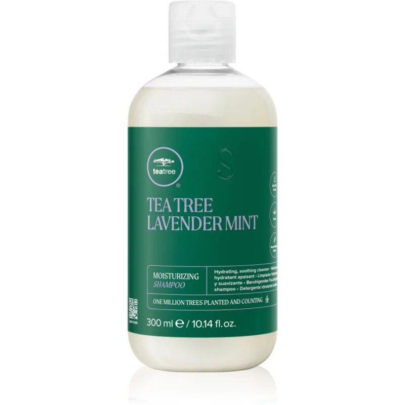 Paul Mitchell Tea Tree Lavender Mint хидратиращ и успокояващ шампоан за суха и непокорна коса 300 мл.