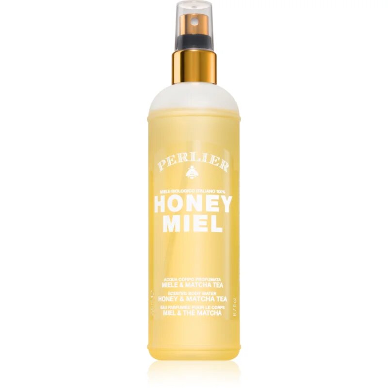 Perlier Honey Miel Honey & Matcha Tea парфюмиран спрей за тяло за жени 200 мл.