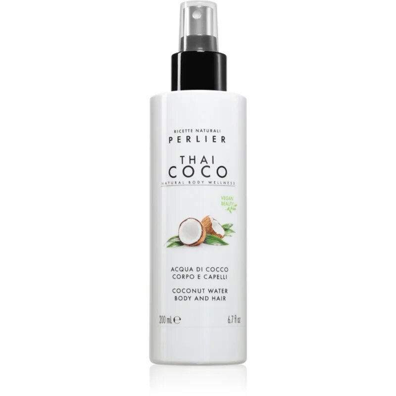 Perlier Thai Coco Coconut Water Body And Hair Парфюмирана мъгла за тяло и коса за тяло и коса аромати 200 мл.