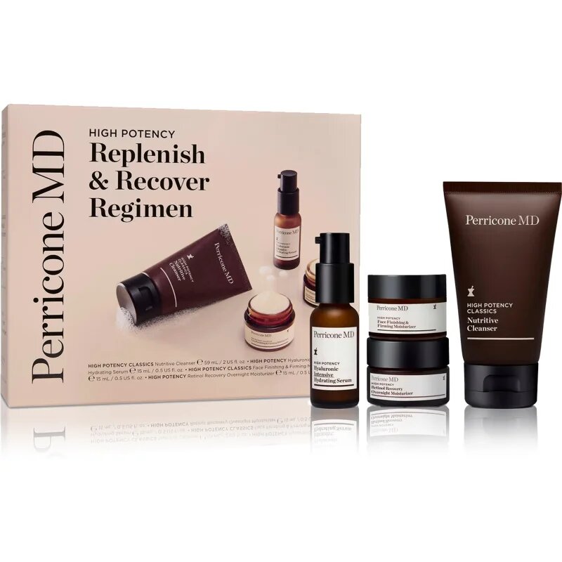 Perricone MD High Potency Replenish & Recover Regimen подаръчен комплект за хидратиране и изпъване на кожата