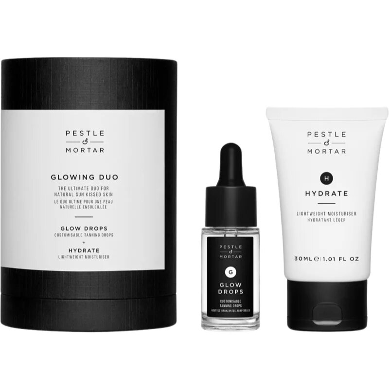 Pestle & Mortar The Glowing Duo подаръчен комплект с автобронзиращ ефект
