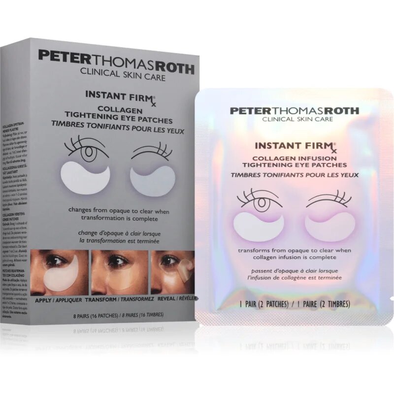 Peter Thomas Roth Instant FIRMx Collagen Infusion Tighteneing Eye Patches стягащи възглавнички с гел за подочната зона 1 бр.