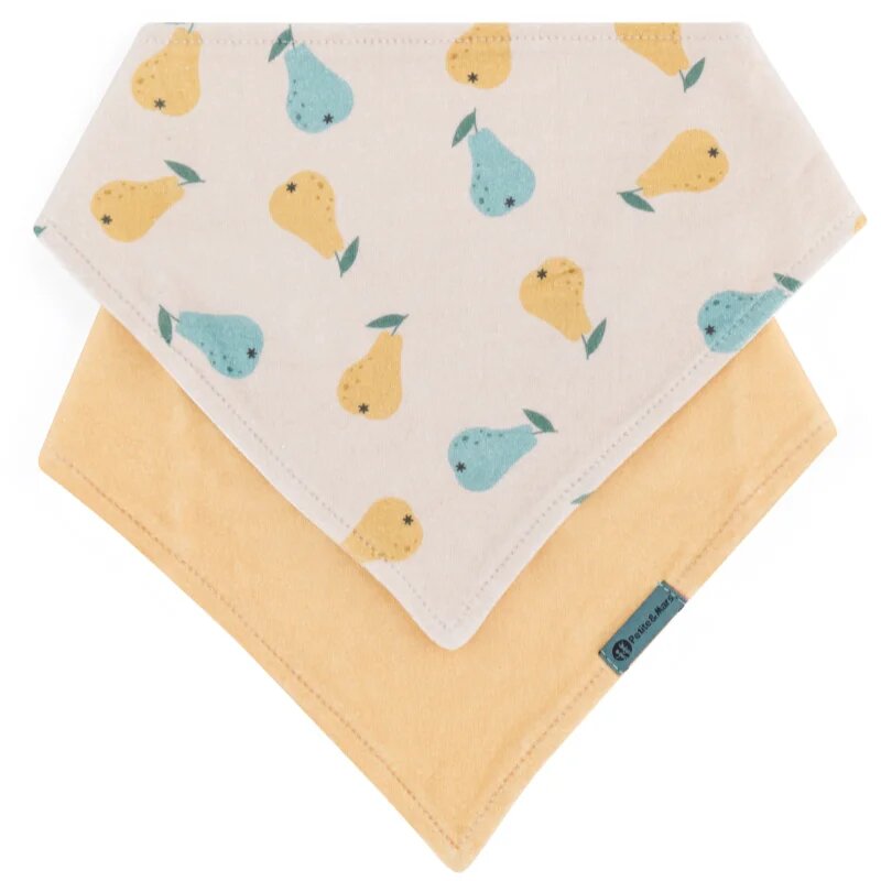 Petite&Mars Bandana Luke 3m+ лигавник Beige Pears&Intense Ochre 1 бр.