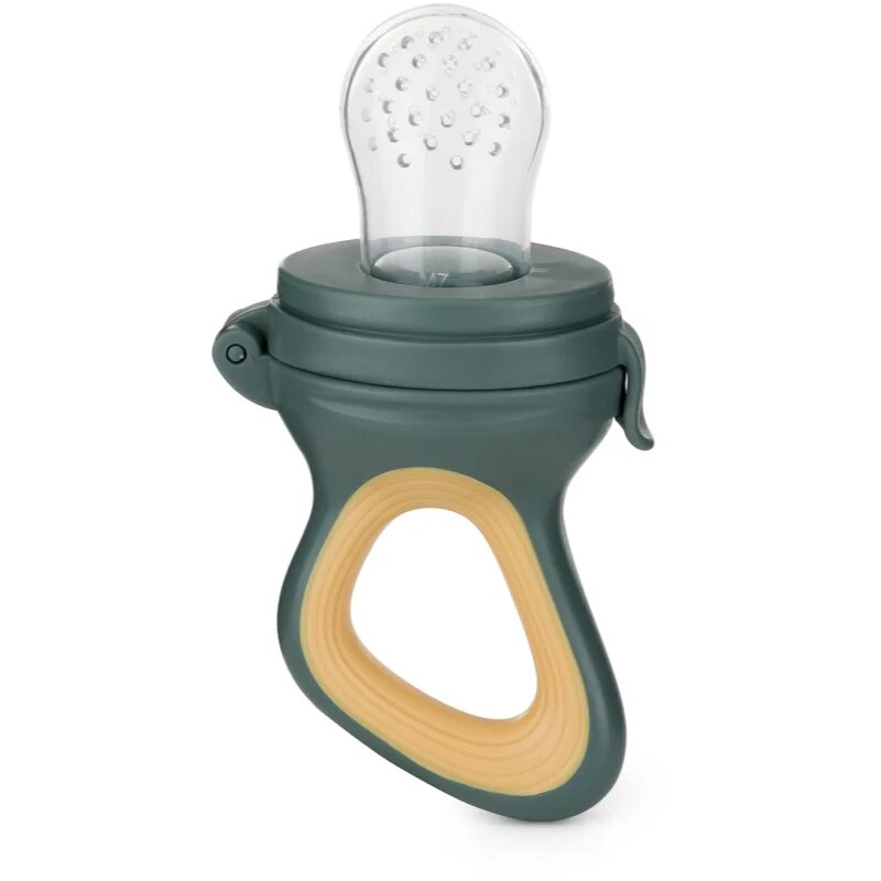 Petite&Mars Silicone Food Feeder 6m+ гризалка за хранене Green&Ochre 1 бр.
