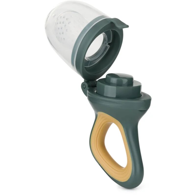 Petite&Mars Silicone Food Feeder 6m+ гризалка за хранене Green&Ochre 1 бр.