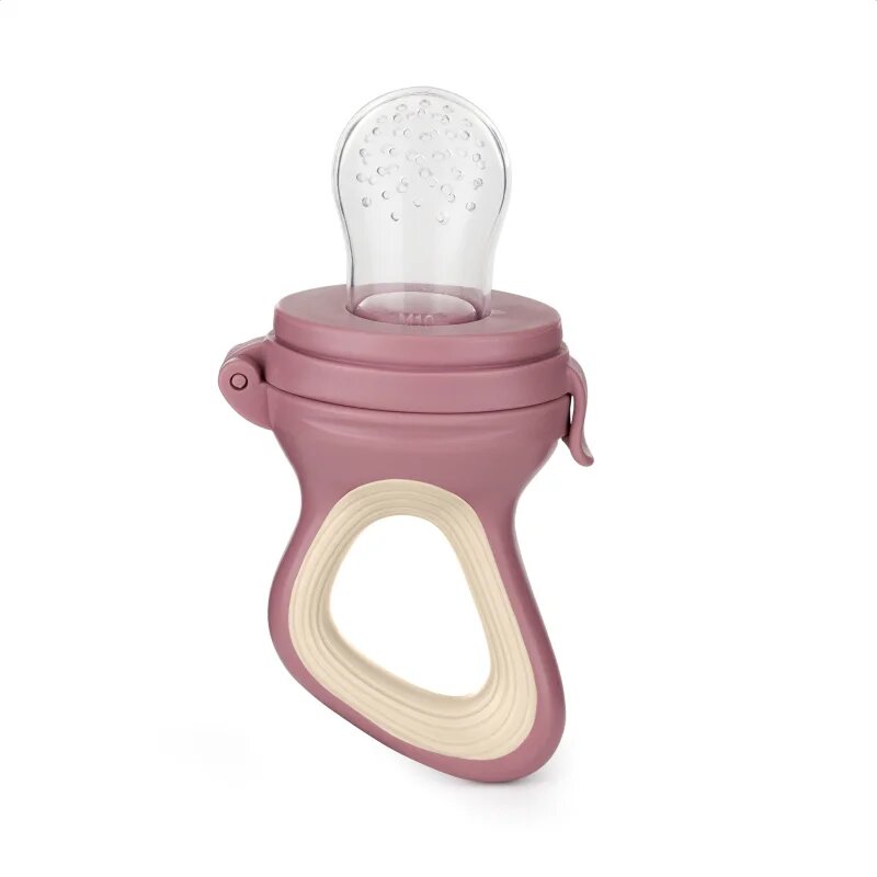 Petite&Mars Silicone Food Feeder 6m+ гризалка за хранене Rose&Sand 1 бр.