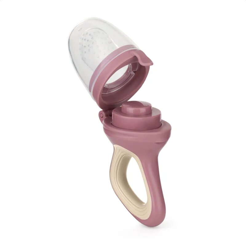 Petite&Mars Silicone Food Feeder 6m+ гризалка за хранене Rose&Sand 1 бр.