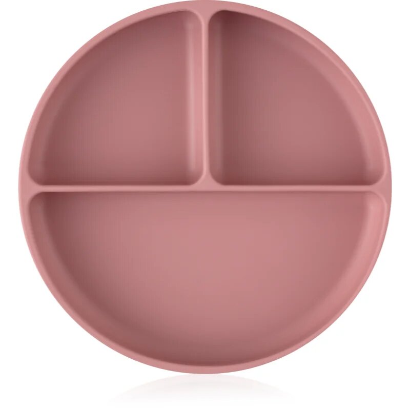 Petite&Mars Take&Match 6m+ разделена чиния кръгъл Dusty Rose 1 бр.