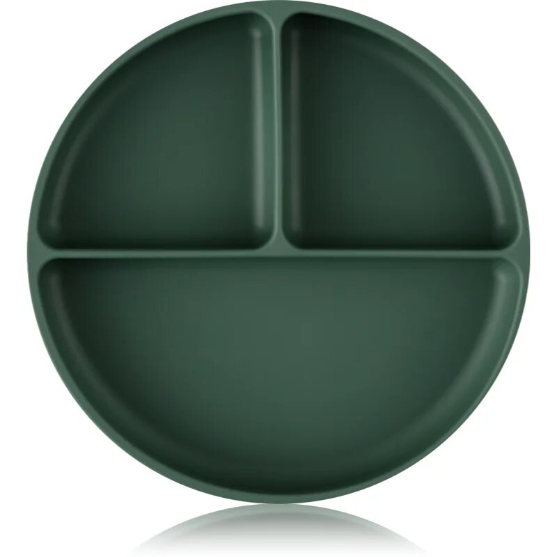 Petite&Mars Take&Match 6m+ разделена чиния кръгъл Misty Green 1 бр.