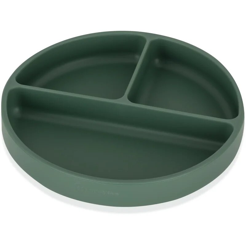 Petite&Mars Take&Match 6m+ разделена чиния кръгъл Misty Green 1 бр.