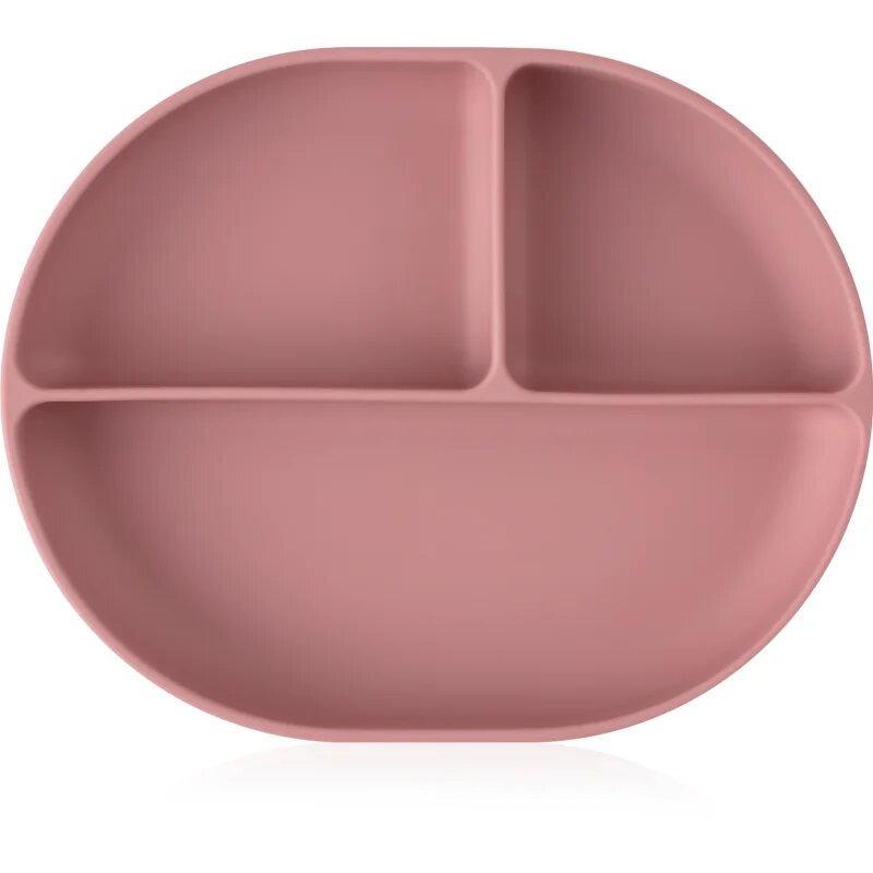 Petite&Mars Take&Match 6m+ разделена чиния с вендуза Dusty Rose 1 бр.