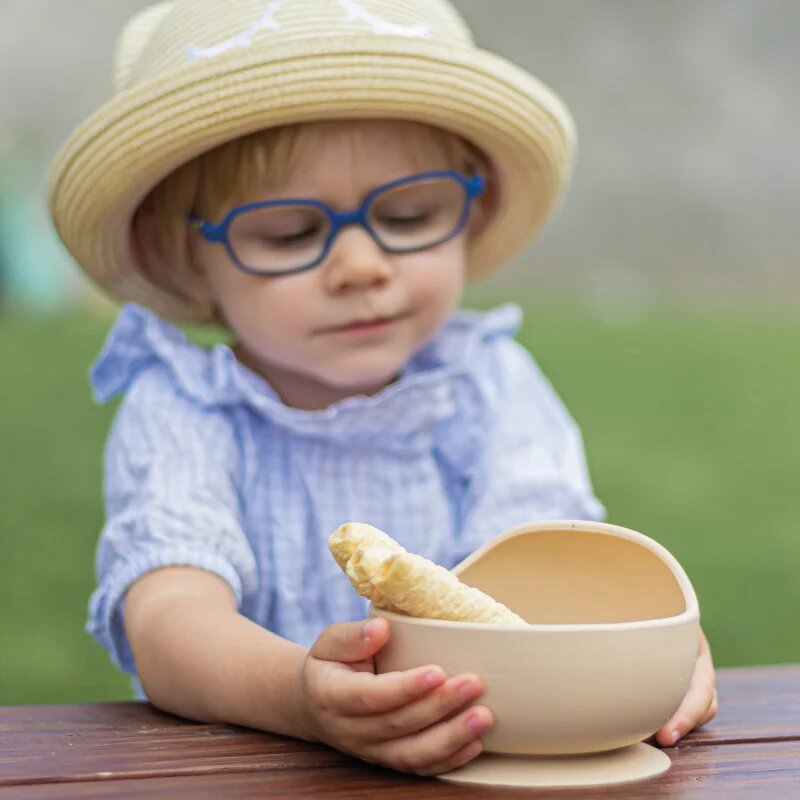 Petite&Mars Take&Match Silicone Bowl купичка с вендуза Desert Sand 6 m+ 360 мл.