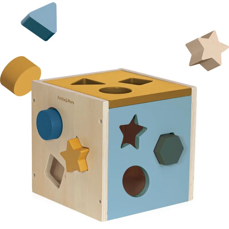 Petite&Mars Wood of Mars Gravity играчка сортер от дърво 12m+ Cosmic Blue 1 бр.