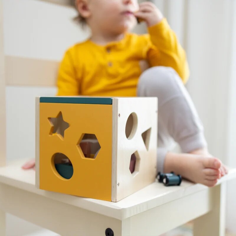 Petite&Mars Wood of Mars Gravity играчка сортер от дърво 12m+ Cosmic Blue 1 бр.