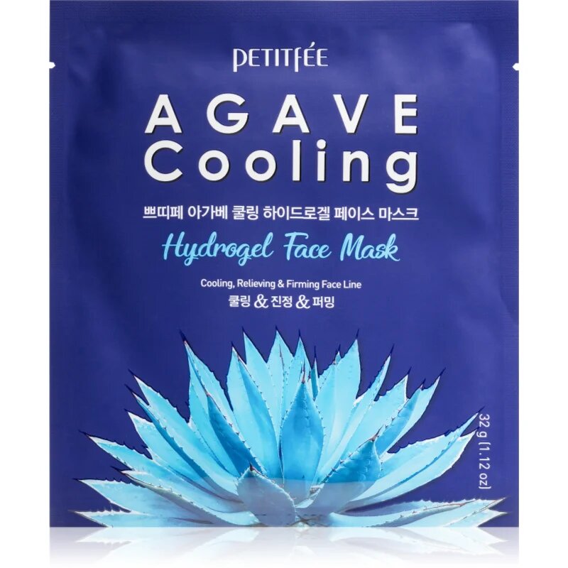 Petitfee Agave Cooling интензивна хидрогелна маска за успокояване на кожата 32 гр.