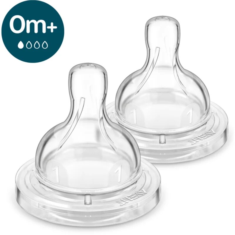 Philips Avent Anti-colic SCY761/02 биберон за шише против колики 0 m+ 2 бр.