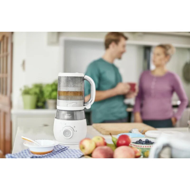 Philips Avent Baby Food Maker 4in1 SCF885/01 тенджера и чопър за готвене на пара 4 в 1 1 бр.