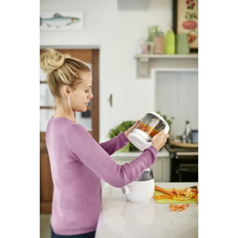 Philips Avent Baby Food Maker 4in1 SCF885/01 тенджера и чопър за готвене на пара 4 в 1 1 бр.