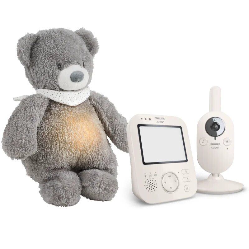 Philips Avent Baby Monitor SCD891/26+NATTOU Sleepy Bear Grey подаръчен комплект за бебета 0 m+