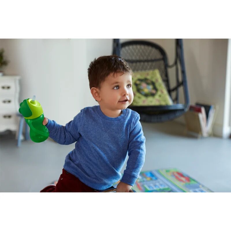 Philips Avent Bendy Straw SCF798/01 12m+ чаша с огъваща се сламка Green 300 мл.