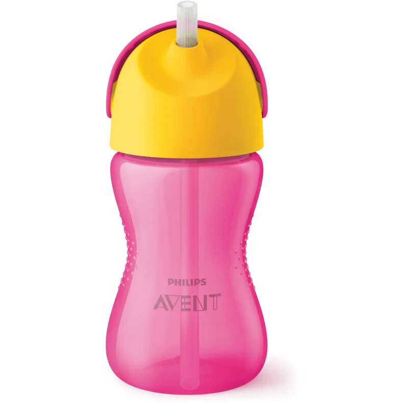 Philips Avent Bendy Straw SCF798/02 12m+ чаша с огъваща се сламка Pink 1 бр.