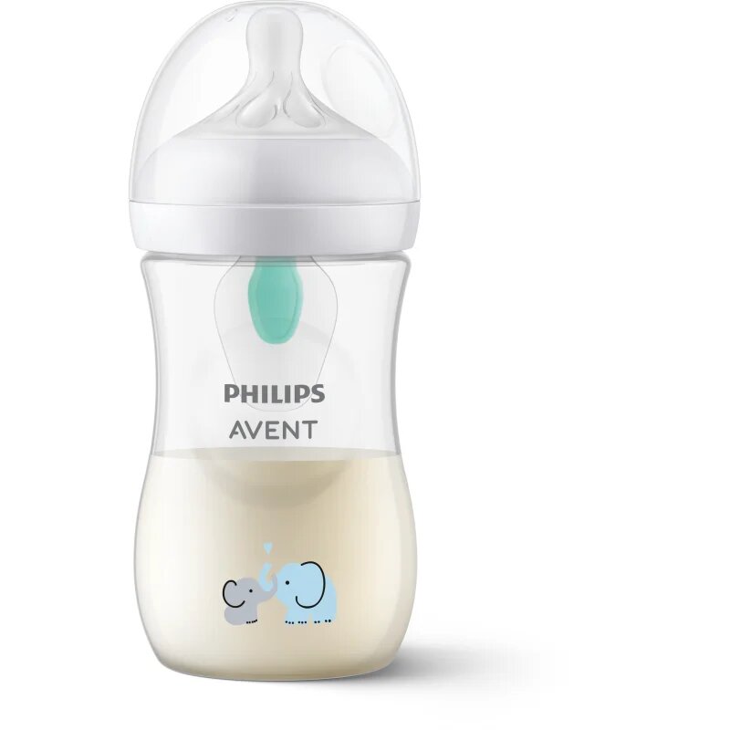 Philips Avent Natural Response AirFree SCY673/81 бебешко шише 3-6 m Elephant 1 бр.